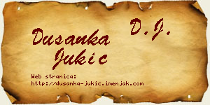 Dušanka Jukić vizit kartica